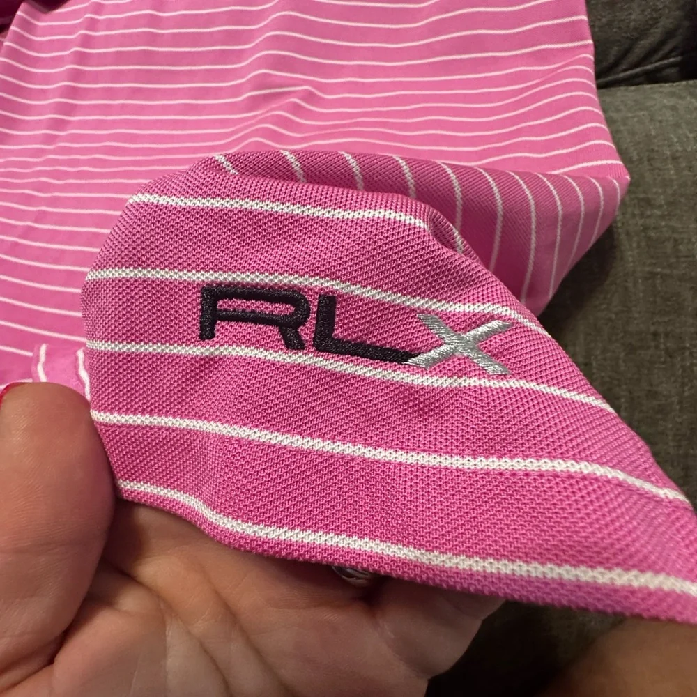 Ralph Lauren Pink‎ and White Polo Shirt